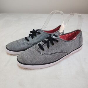 Gray Skater Grunge Plimsoll Sneakers Womens 8 Low Tops Canvas Indie Sleaze